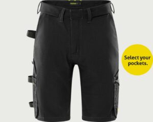 Fristads 2803 GHST hantverkarshorts stretch svart.