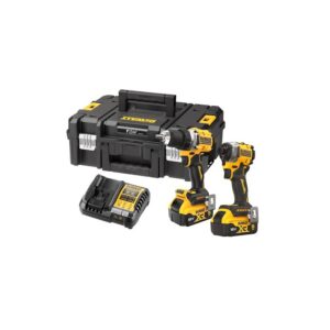 Borrskruvdragare + Slagskruvdragare 18V Kit med 2x Batterier + Laddare TSTAK.