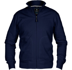 Texstar HC04 City Cardigan navy sweatshirt med dragkedja.