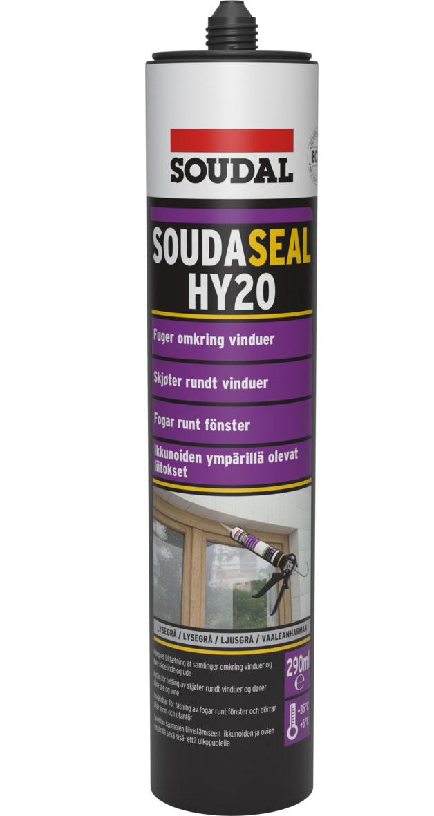 Soudaseal HY20 Vit290 ml byggfogmassa