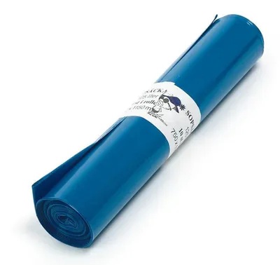 sopsäck 125 liter blå extra stark.