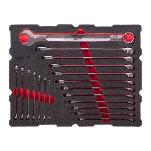 Blocknyckelsats i PACKOUT™ skuminlägg 19 delar.