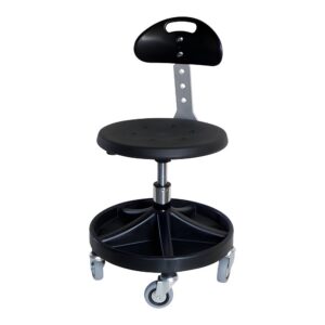 Åkstol med ryggstöd Låg 350-470mm.