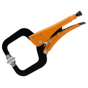 Svetstång C-klämma med svivlande plattor 0-100mm.