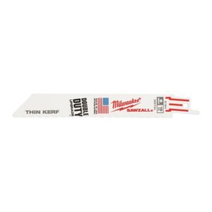 Milwaukee THIN KERF™ tigersågblad för metall 150 mm 18 TPI 5-pack artikelnummer 48475184.