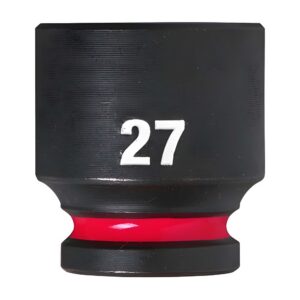 Krafthylsa ½″ Kort 27mm SHOCKWAVE™.