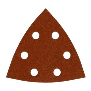 Milwaukee slippapper 93 × 93 mm K120 med sex utsugshål i 10-pack.