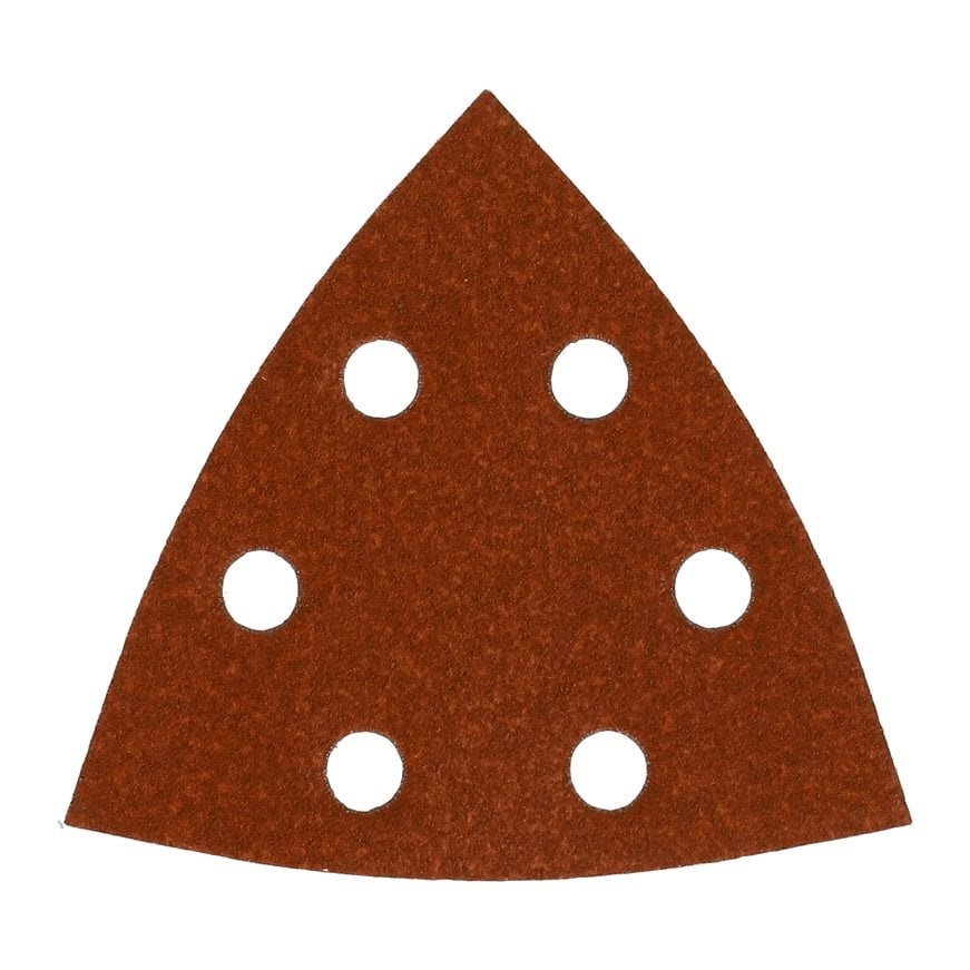 Milwaukee slippapper 93 × 93 mm K120 med sex utsugshål i 10-pack.