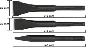 Rennsteig SDS-plus mejselset 3 delar 140mm PCS.