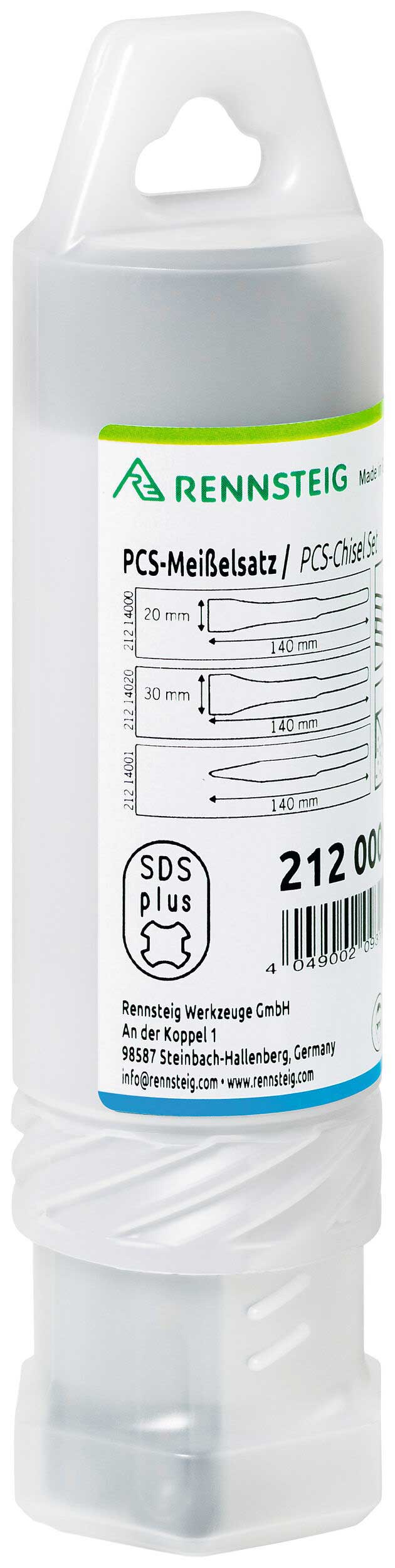 Rennsteig SDS-plus Mejselset 3-delar 140mm PCS - Bild 3
