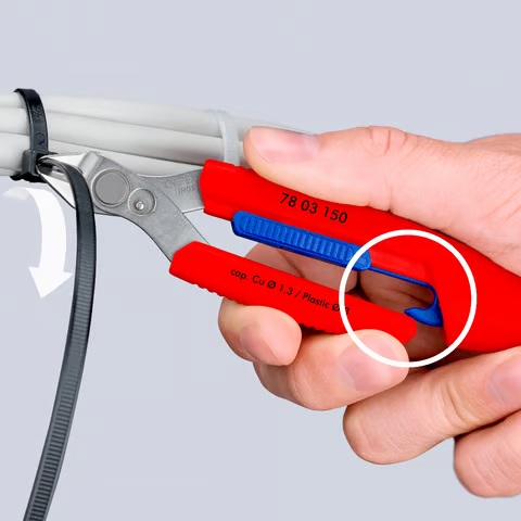 KNIPEX Slim Knips i bältesfodral Precisionsidavbitare - Bild 5