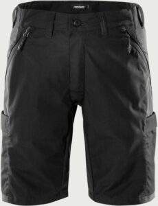 Fristads Serviceshorts Stretch 2543 LWR svart arbetsshorts med 4-vägsstretch och ripstop-material.
