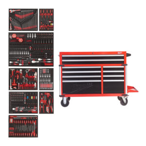 Milwaukee Verktygsvagn 117cm Fylld 501 delar.