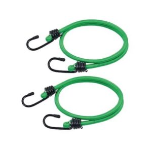 Onsite bagagestroppar 800 mm i gummi med metallkrokar 2-pack.