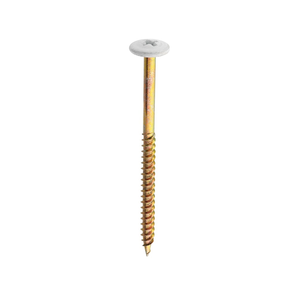 Grabber BH65VITC vit montageskruv 4,2 × 65 mm med PH2-fäste.