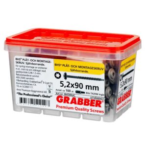 Grabber BHS90UC montageskruv 5,2x90 mm C4 100 st.