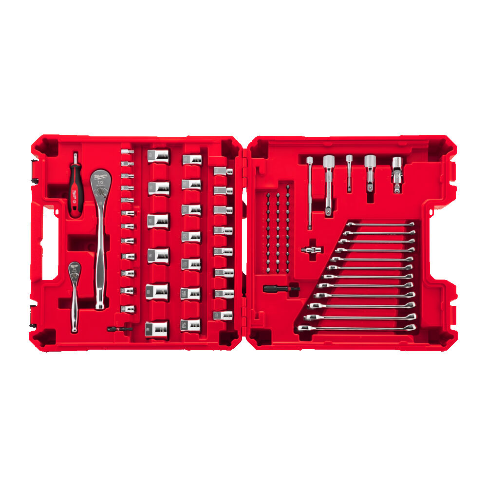 Milwaukee Mekanikersats 1/4" & 1/2" 87DEL - Bild 3