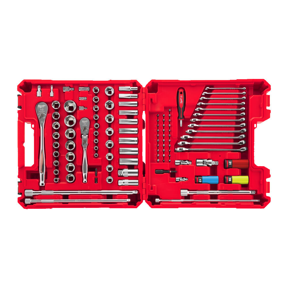 Milwaukee Mekanikersats 1/4" 3/8" 1/2" 108DEL - Bild 3