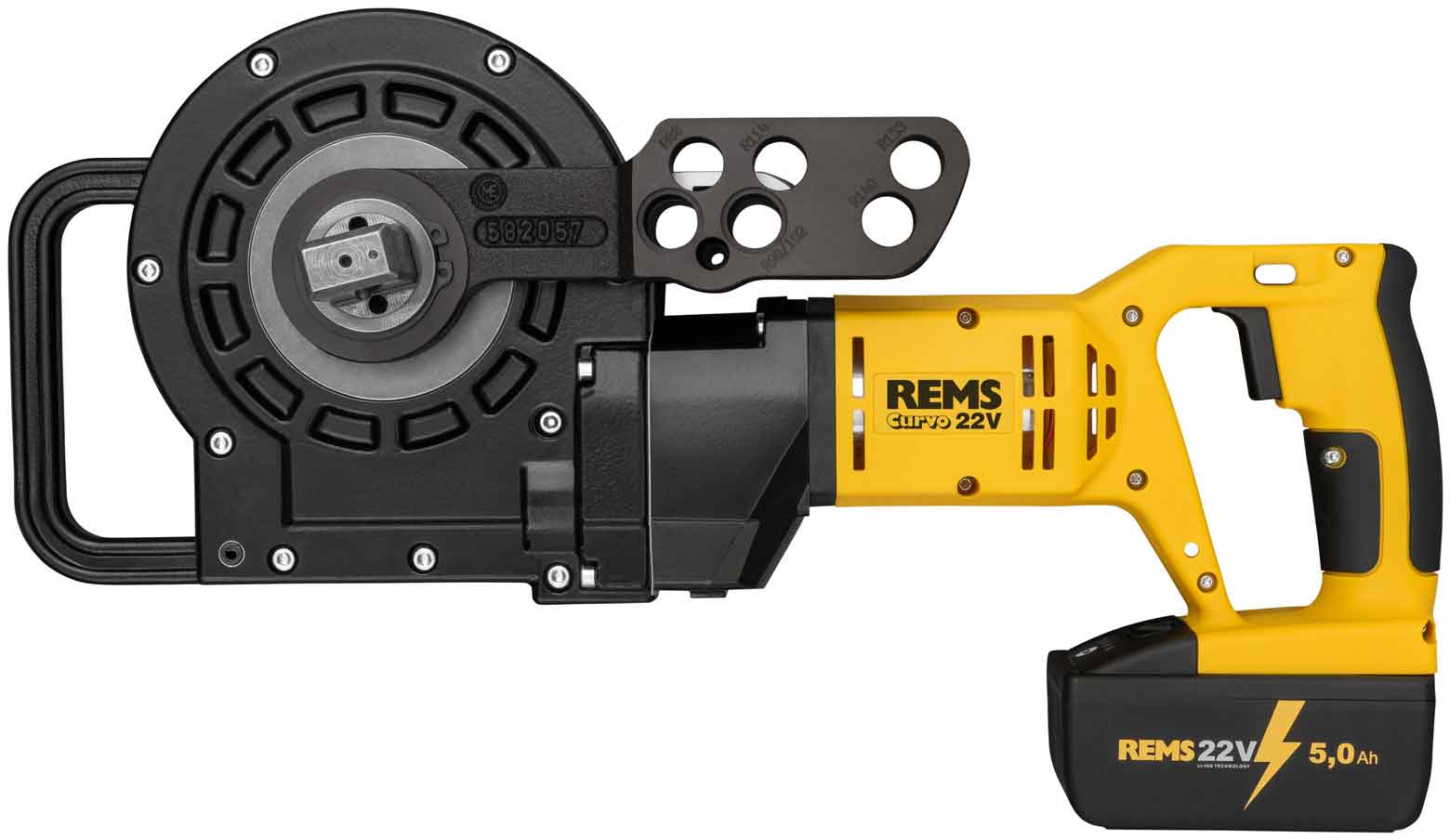 REMS Curvo 22V Set 12+15+18+22+28 R102 batteridriven rörbockare 580056R220.