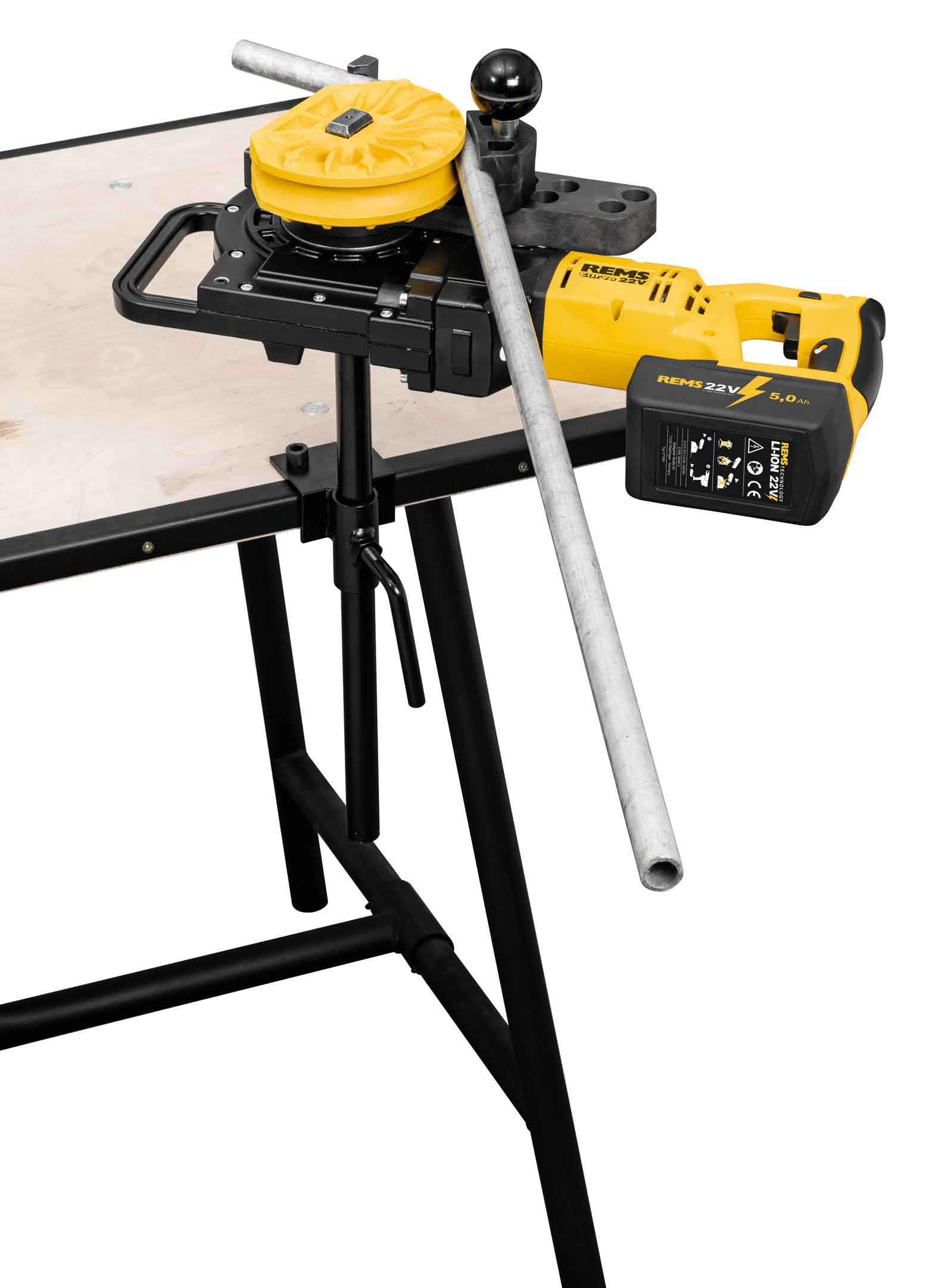 REMS Curvo 22V Set 12+15+18+22 – Batteridriven rörbockare - Bild 3