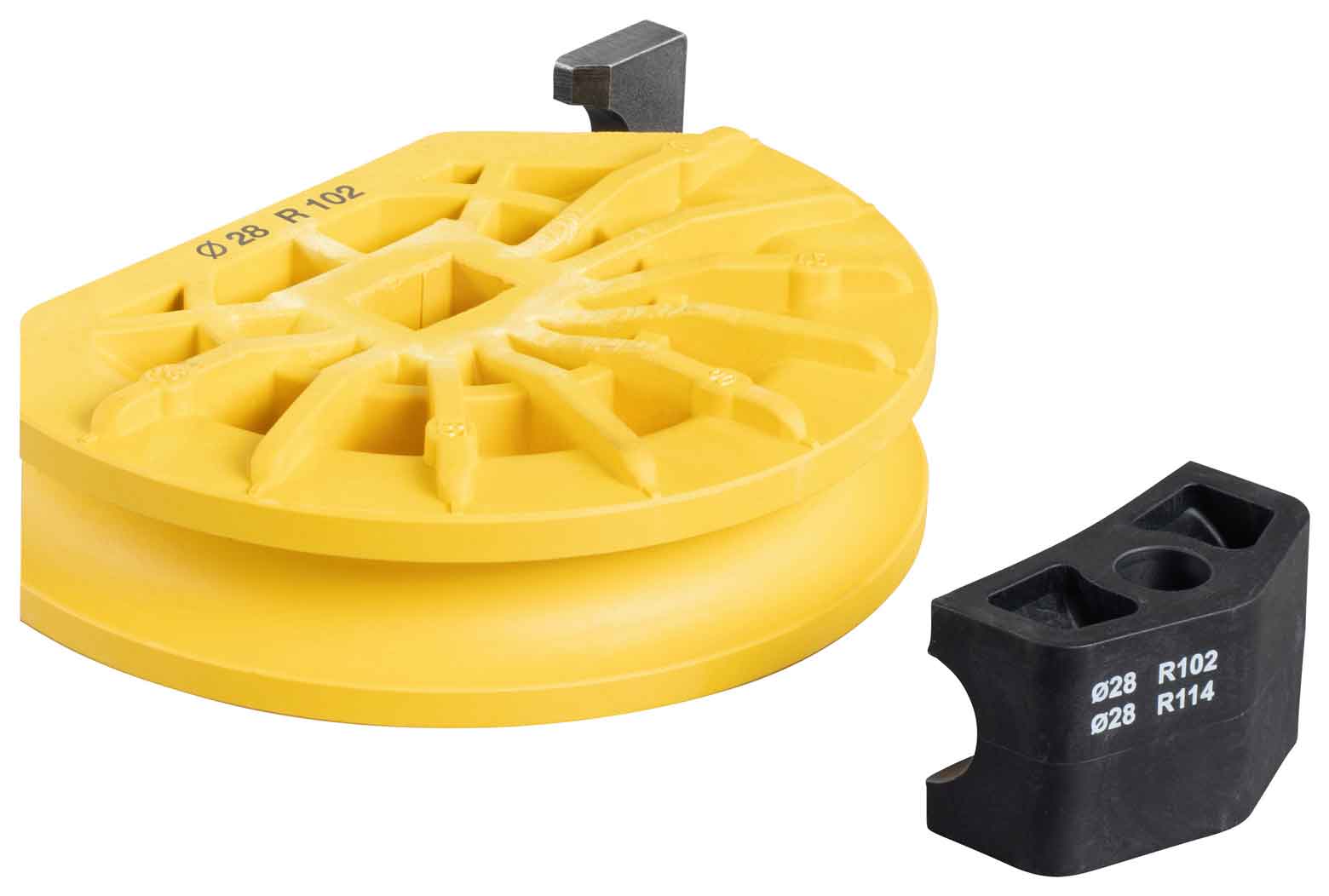 REMS Bockschablon Cu med glidstycke Ø 28 mm R102 artikelnummer 581070.