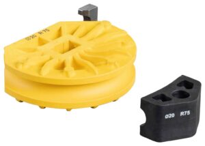 REMS Bockschablon med glidstycke Ø 20 mm 16 U 18 U R75 artikelnummer 581080.