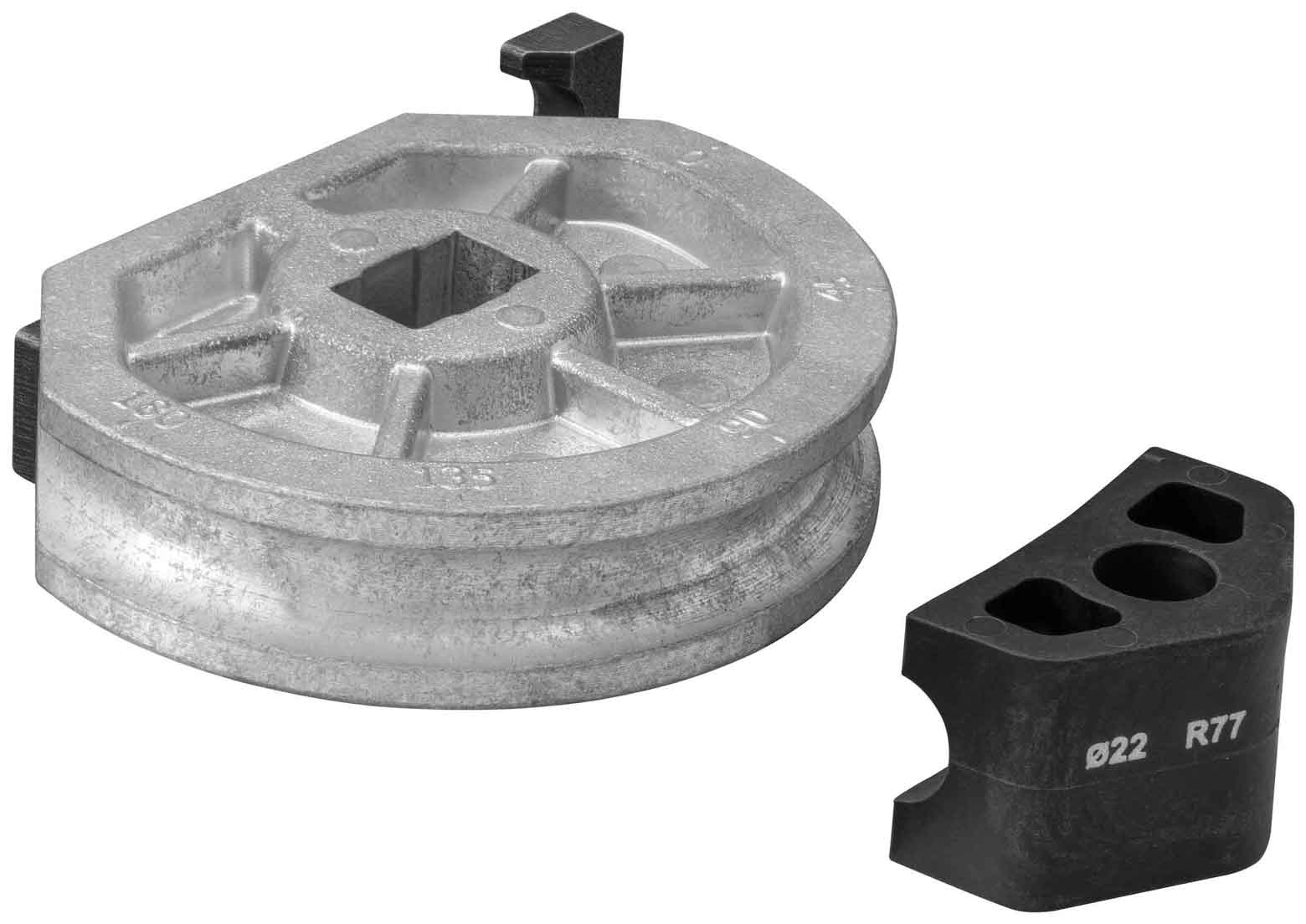 REMS Bockschablon A med glidstycke Ø 22 mm 18 U 1/2 tum DN15 R77 artikelnummer 581460.