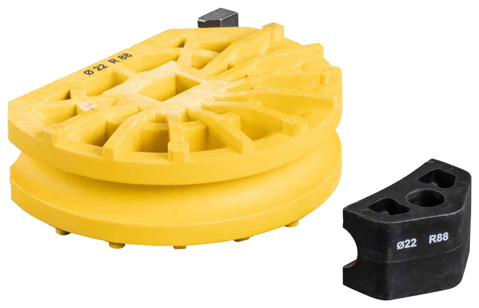 REMS Bockschablon med glidstycke Ø 22 mm 18 U 1/2 tum DN15 R88 artikelnummer 581470.