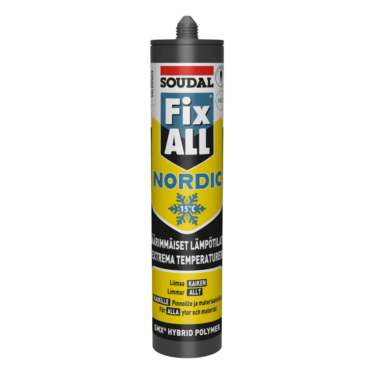 Soudal Fix ALL Turbo Nordic monteringslim vit 290 ml artikelnummer 174518.