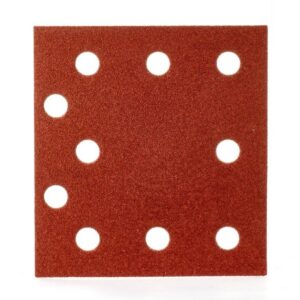 Milwaukee slippapper för planslip 115 × 107 mm med tio utsugshål.