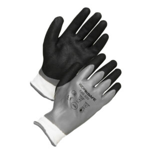 Worksafe P30-520 nitril- och PU-belagd precisionshandske.
