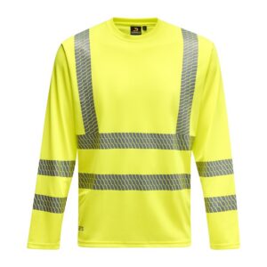 Durables långärmad varsel T-shirt 1019 med rund hals.