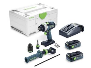 Festool TPC 18/4 TBX4,0 I-Plus QUADRIVE med batterier, laddare och Systainer.