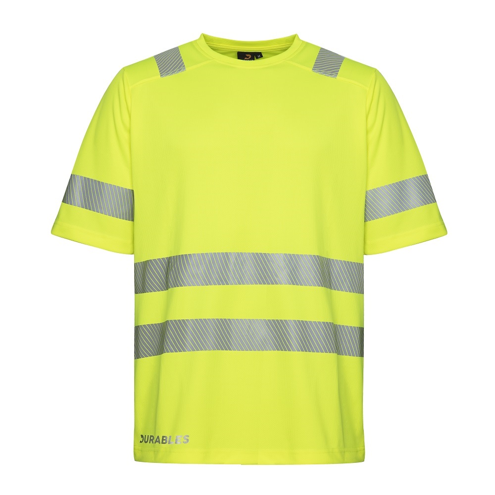 Durables varsel T-shirt 1001 med rund hals.